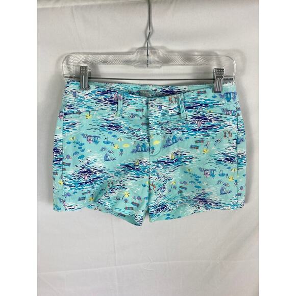 Old Navy Pixie Shorts Beach Scene Size 2R - Picture 2 of 6